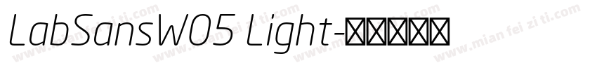 LabSansW05 Light字体转换